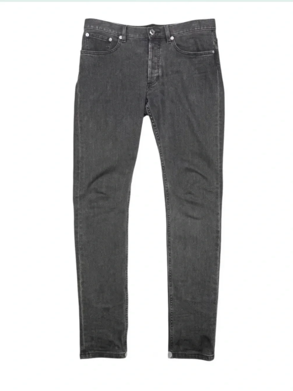 A.P.C. Men’s Charcoal Gray Slim Straight Denim Jeans
